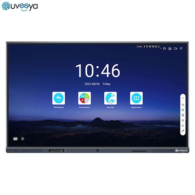 16 گیگابایت صفحه نمایش تخت دیجیتال تعاملی LED چند لمسی 75 اینچی برای مدرسه